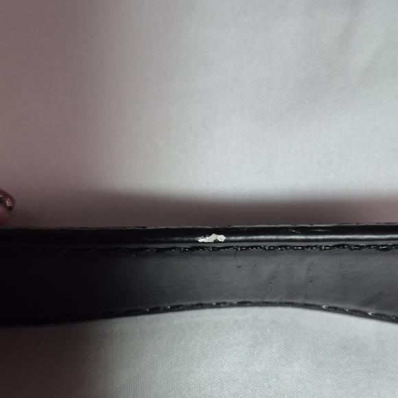 Cartera De Brillo Muy Bonita Tiene Las Agarraderas Rajadas - Picture 9 of 16